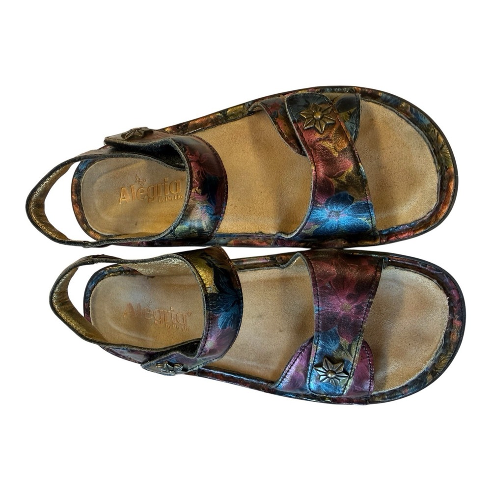 ALEGRIA Vienna Sandal VIE-761 Special Lady Floral Slingback Women EU 36 US 6-6.5 - Picture 7 of 8
